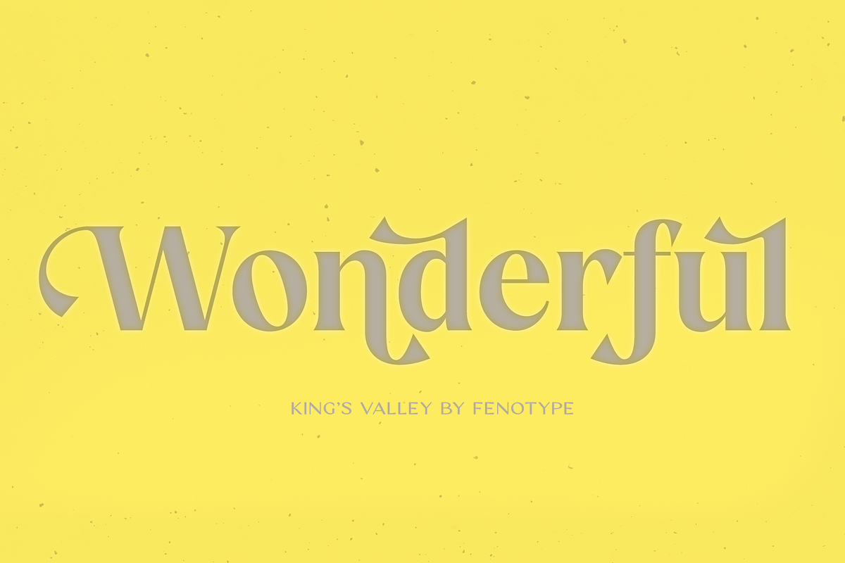 King's Valley -Swashy Serif, a Serif Font by Fenotype (Photo 7 of 10)