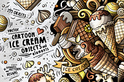 Ice Cream Cartoon Doodle Big Pack, a Decorative Illustration by BALABOLKA (Thumbnail 1 of 11)
