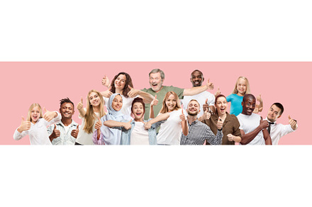 The happy business women and men stock photo containing face and happy, a Person Photo by Volodymyr Melnyk