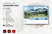 A3 Landscape Calendar 2027, a Stationery Template by MstArtwork (Thumbnail 2 of 6)
