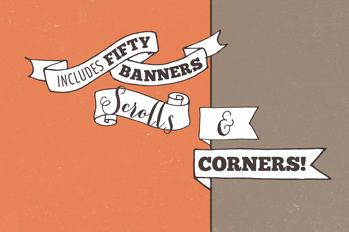 Giant Banners Ribbons & Scrolls Pack preview 2