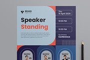 Conference Flyer Layout, a Flyer Template by MightyDesign (Thumbnail 2 of 8)