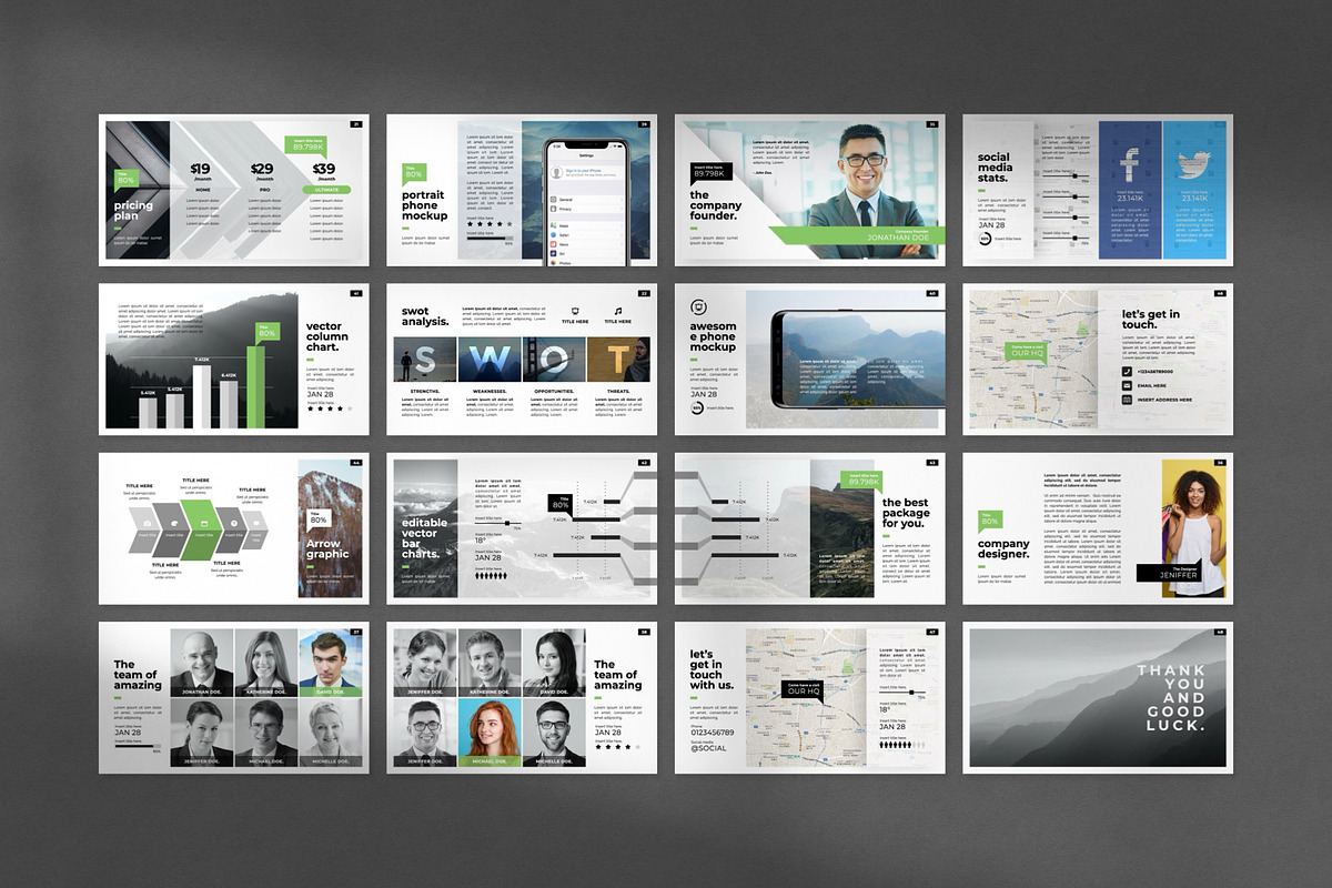Shine PowerPoint Template, a Presentation Template by Creathrive Design (Photo 5 of 6)