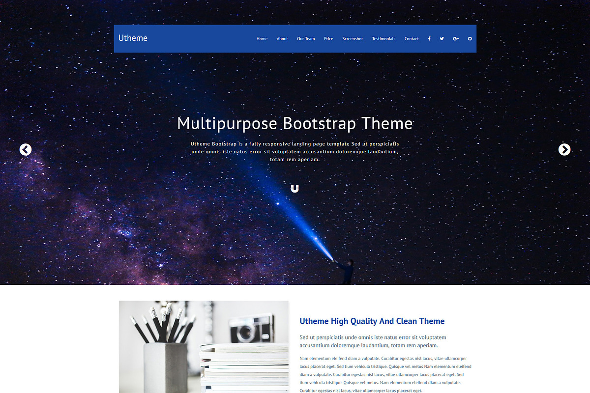Uniqco - Multipurpose Landing page, a Bootstrap Template by Stylextheme
