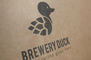 brewery duck logo template