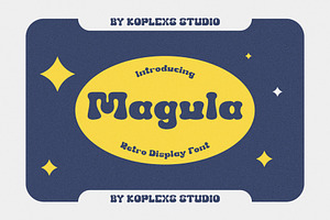 Megula - Retro Display Font, a Handwritten Font by Koplexs Studio