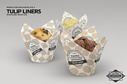 Tulip Cupcake Liners Cups Mockup, a Cups & Container Mockup by INCDesign (Thumbnail 3 of 7)