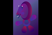 Character with wild colors, an Education Illustration by Yapida (Thumbnail 1 of 3)