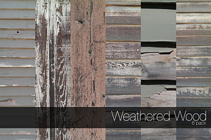 Weathered Wood - 6 Pack