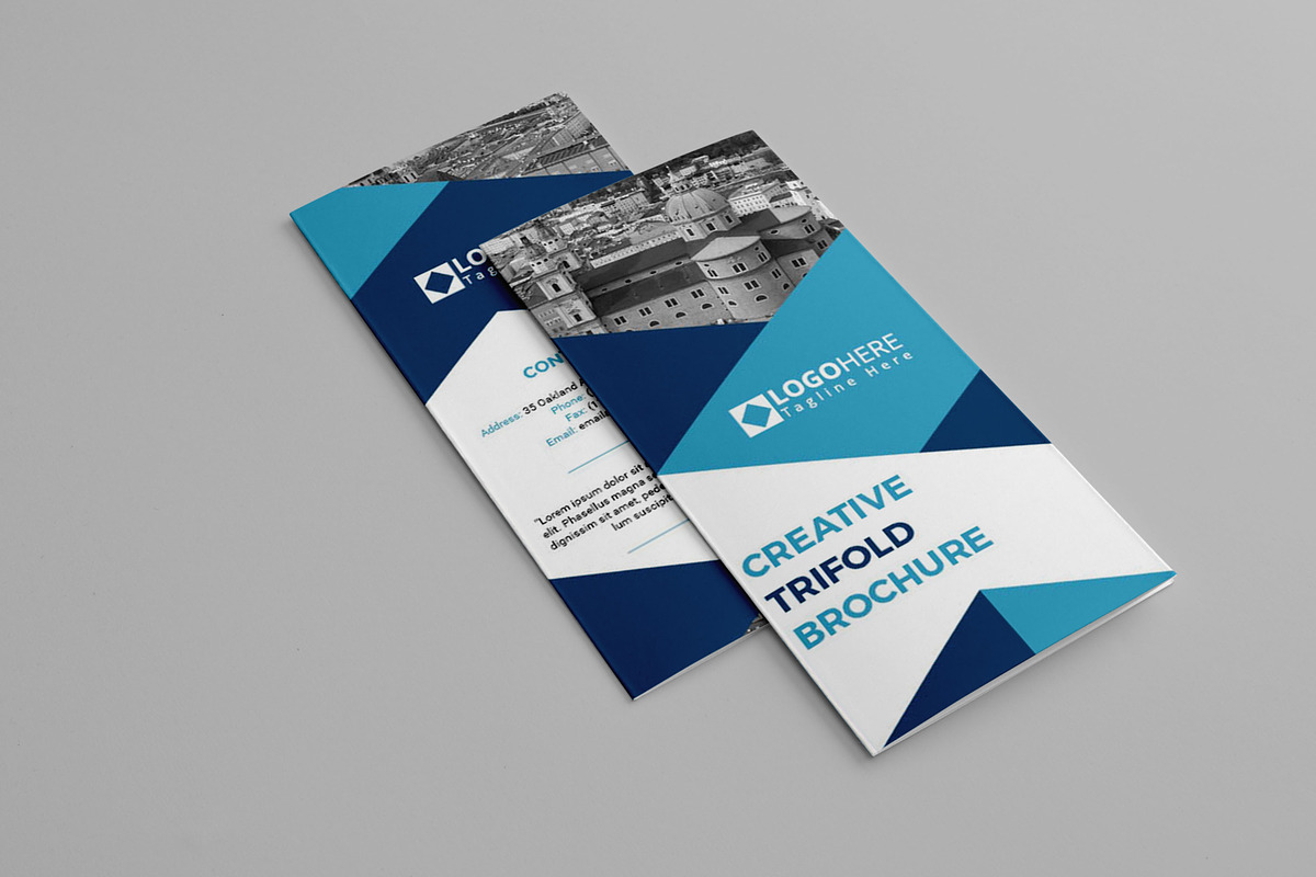 Minimal Trifold Brochure, a Brochure Template by assaiv (Photo 6 of 6)