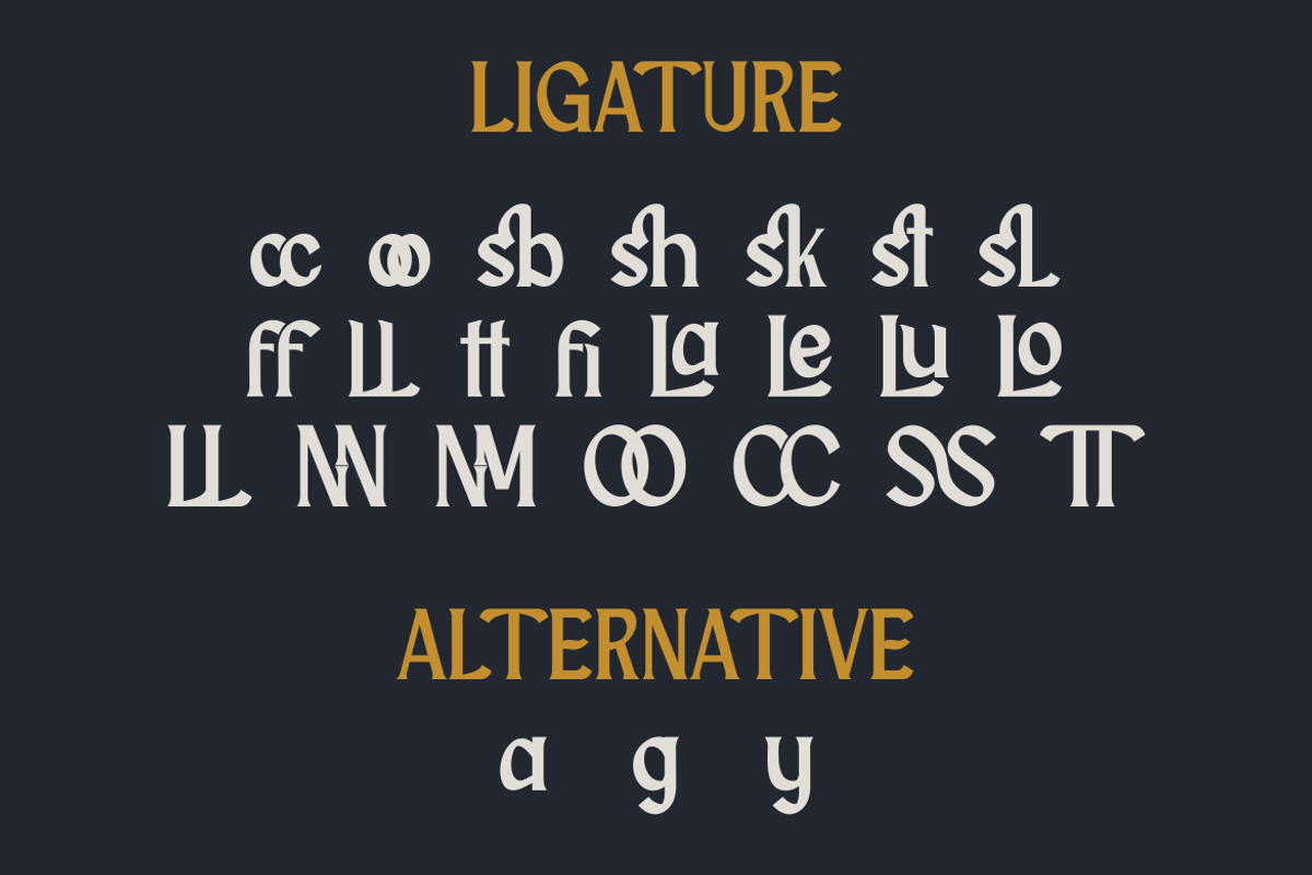 Qashod deroy - Vintage Font, a Serif Font by Viswal Studio (Photo 4 of 7)