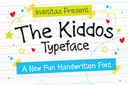 The Kiddos Typeface, a Script Font by Indotitas (Thumbnail 1 of 5)