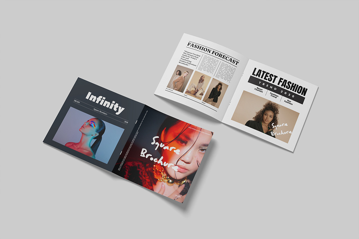 Square Brochure Mockup, a Mockup by DxSLEX (Photo 5 of 5)