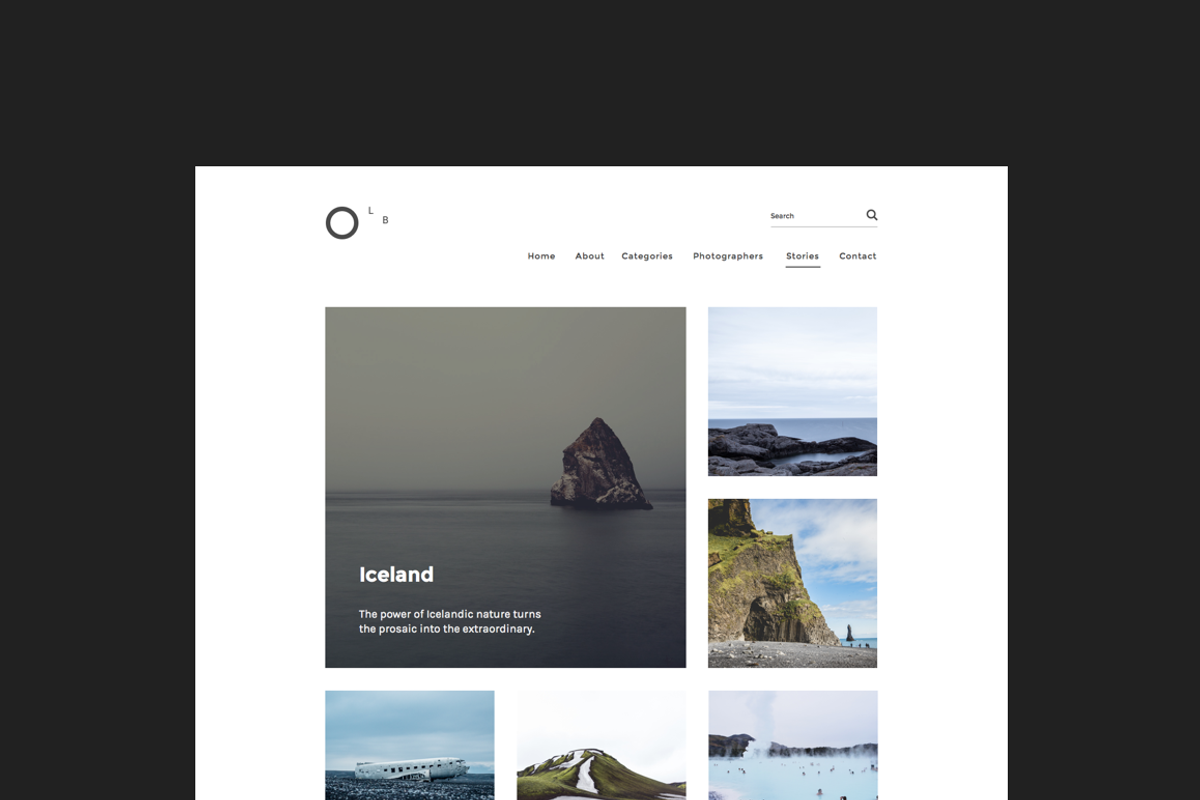 Minimal Blog / Portfolio Template, a Websites & App Template by O N N O (Photo 2 of 3)