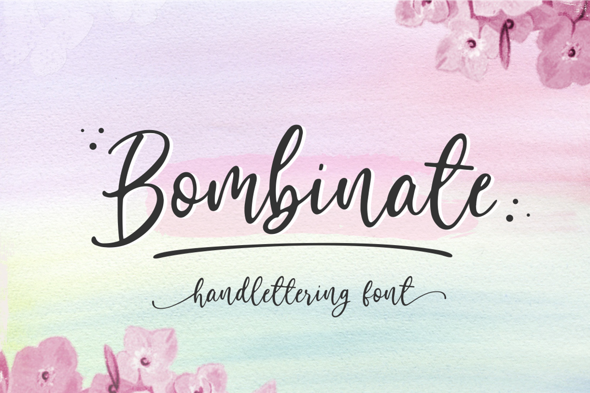Bombinate // Handlettering Font