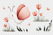 Watercolor Illustration with Cute Bu, a Decorative Illustration by BazziBa♥ (Thumbnail 2 of 4)