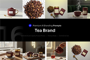 Tea Brand AI Prompt, a Food & Drink Photo by cidcud_graphic
