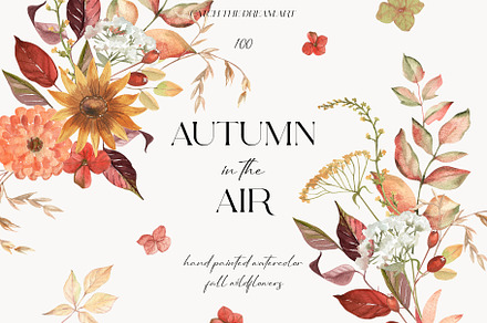 Autumn Air Delicate Fall Wildflowers, a Seasonal Illustration by Catch the Dream Art