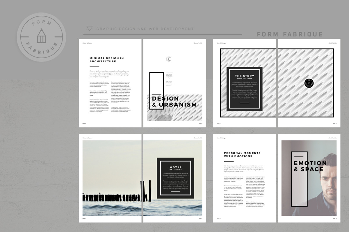 Silencio Portfolio, a Brochure Template by Form Fabrique (Photo 4 of 21)