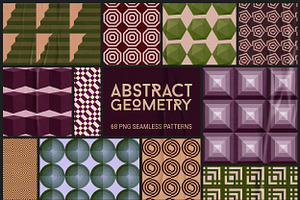 Abstract Geometry. Seamless Patterns