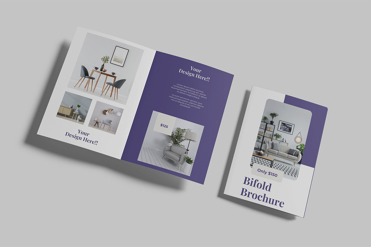 A5 Bifold Brochure Mockup, a Brochure Template by Graphiculon (Photo 3 of 11)
