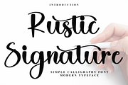 Rustic Signature, a Handwritten Font by FreshTypeINK (Thumbnail 1 of 8)