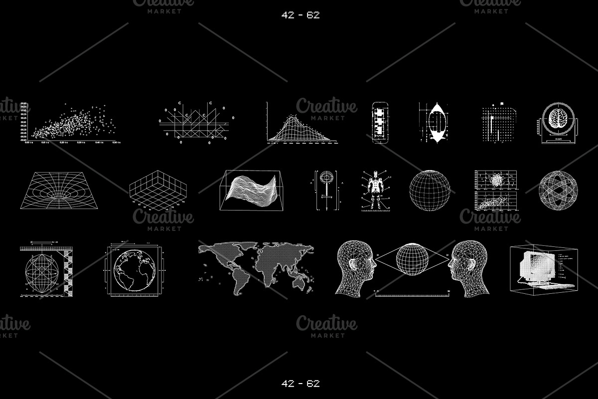 3D RETRO FUTURISTIC GRAPHIC, an Object Graphic by BonkiStudio (Photo 4 of 11)