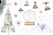 Vague Christmas Watercolor & Ink Set, an Animal Illustration by Bibela (Thumbnail 7 of 14)