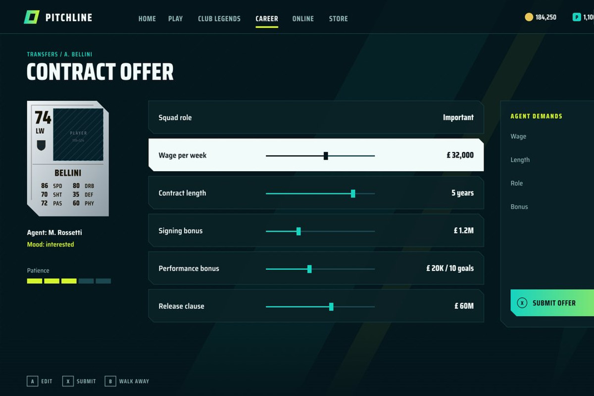 Football Game UI Kit, 100 Screens, an UI Kit Template by pawellpi (Photo 84 of 117)