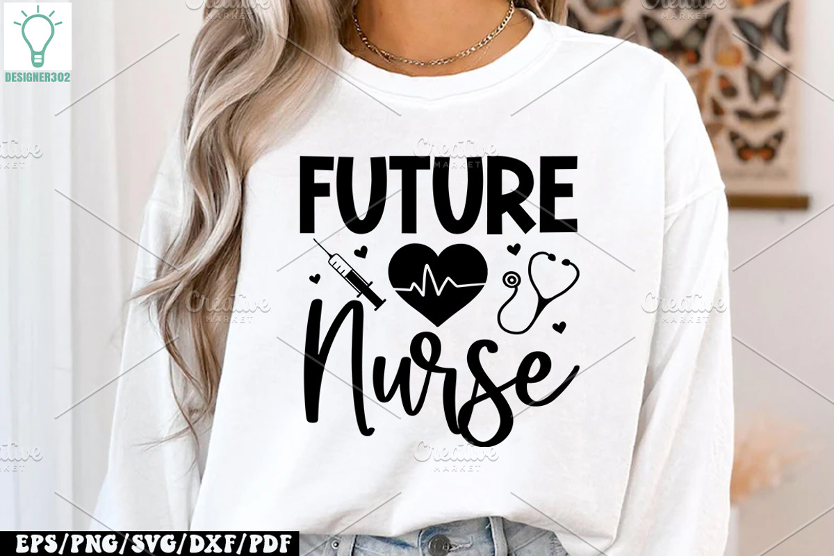 Nurse SVG Bundle, Nurse Quotes SVG, a Graphic by Designer302 (Photo 5 of 32)