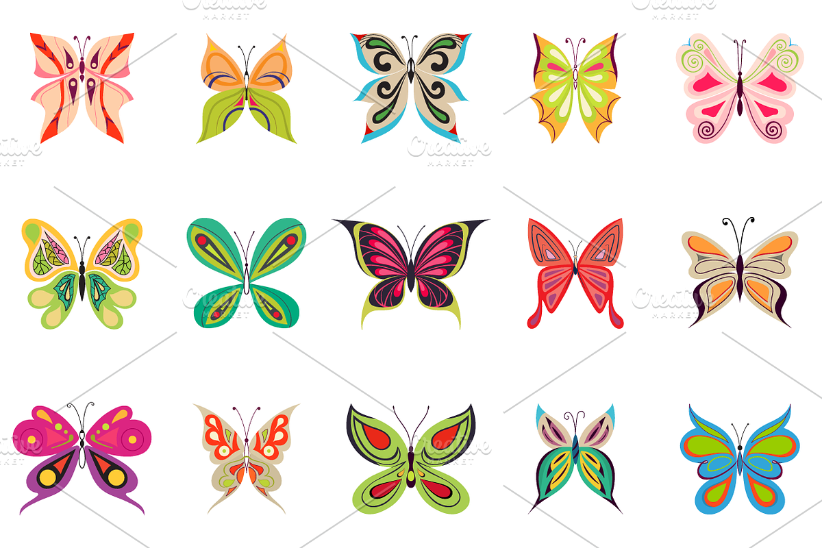 15 beautiful butterflies in color an, an Icon by NKuvshinov (Photo 1 of 2)