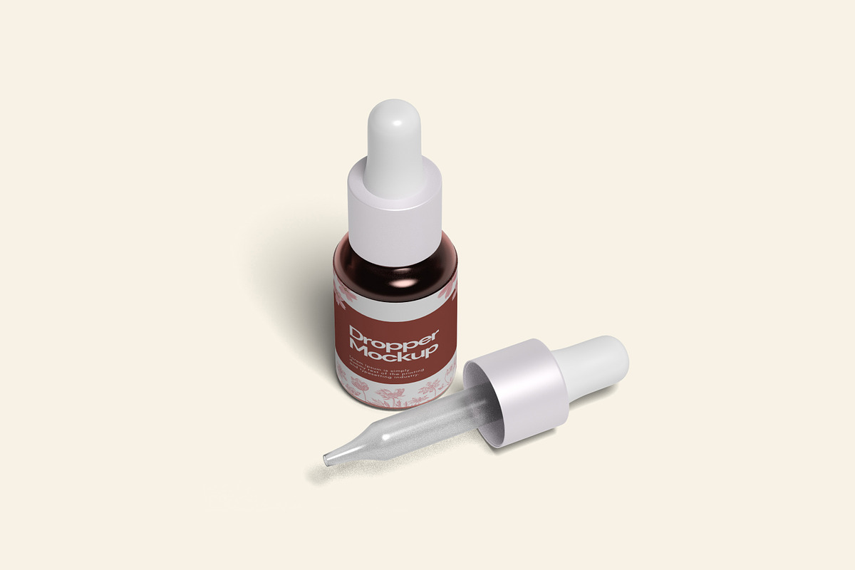 Dropper Bottle Mockup, a Merchandise Mockup by ulfatunnazira (Photo 6 of 7)