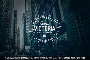 9 Vintage Logo Templates