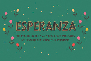 Esperanza - SVG & Regular font