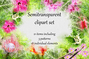Tropical Watercolor Set, an Illustration by PaperAndCrayons (Thumbnail 2 of 5)