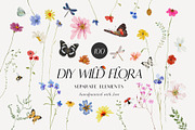 Watercolor Bright wildflowers set, a Decorative Illustration by Grace Noboa Illustrations (Thumbnail 6 of 11)