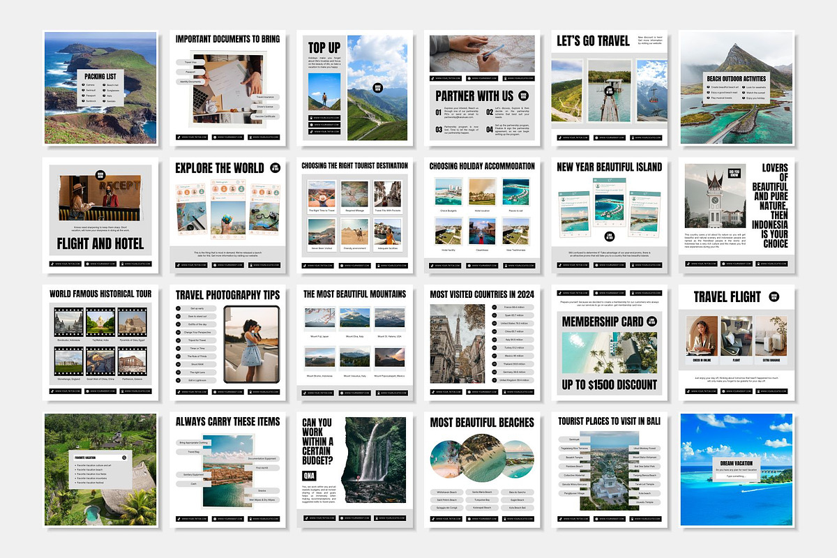 Travel White Template, a Social Media Template by Kalubuak (Photo 3 of 10)