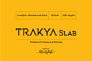 Trakya Slab, a Slab Serif Font by BULENT YUKSEL (Thumbnail 1 of 11)