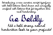 Font Go Boldly Bold Cursive Script, a Script Font by PageLightStudios (Thumbnail 2 of 4)
