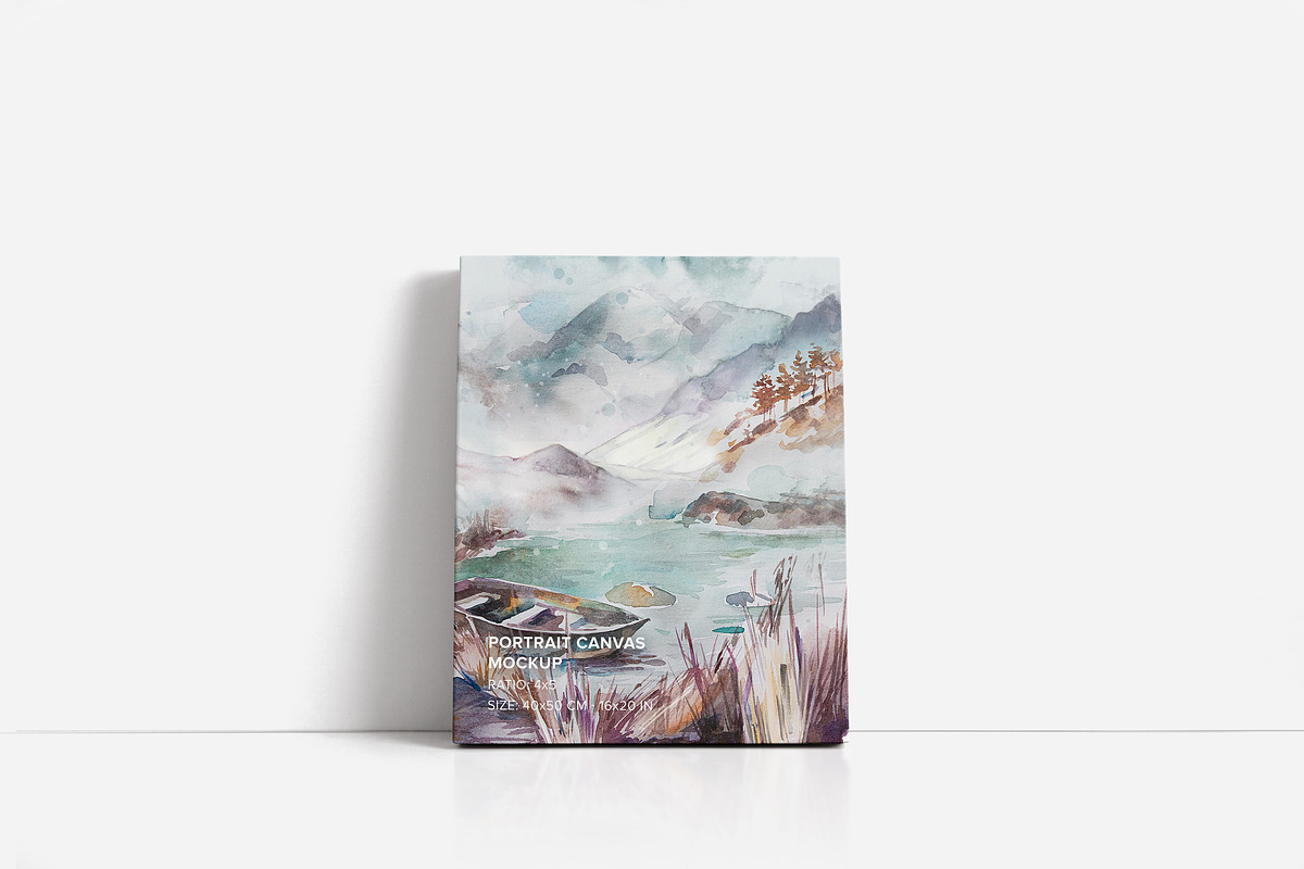 Canvas Ratio 4x5 Mockup Set, a Print Template by Mockups by Carlos Viloria (Photo 9 of 11)