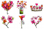 Valentine Flower Clipart, an Illustration by Daily.Designs (Thumbnail 4 of 5)
