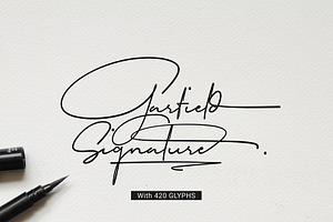 Garfield Signature Font, a Handwritten Font by Dewan Type