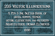 Vintage Architecture Design Elements, an Illustration by Vertigo Creative Products (Thumbnail 1 of 8)