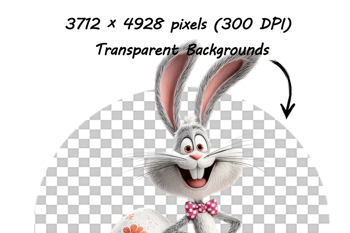 Whimsical Bunny Easter Clipart, an Illustration by one-touch (Photo 11 of 15)