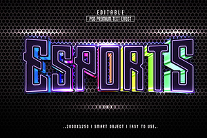 Esports 3D Editable Text Effect