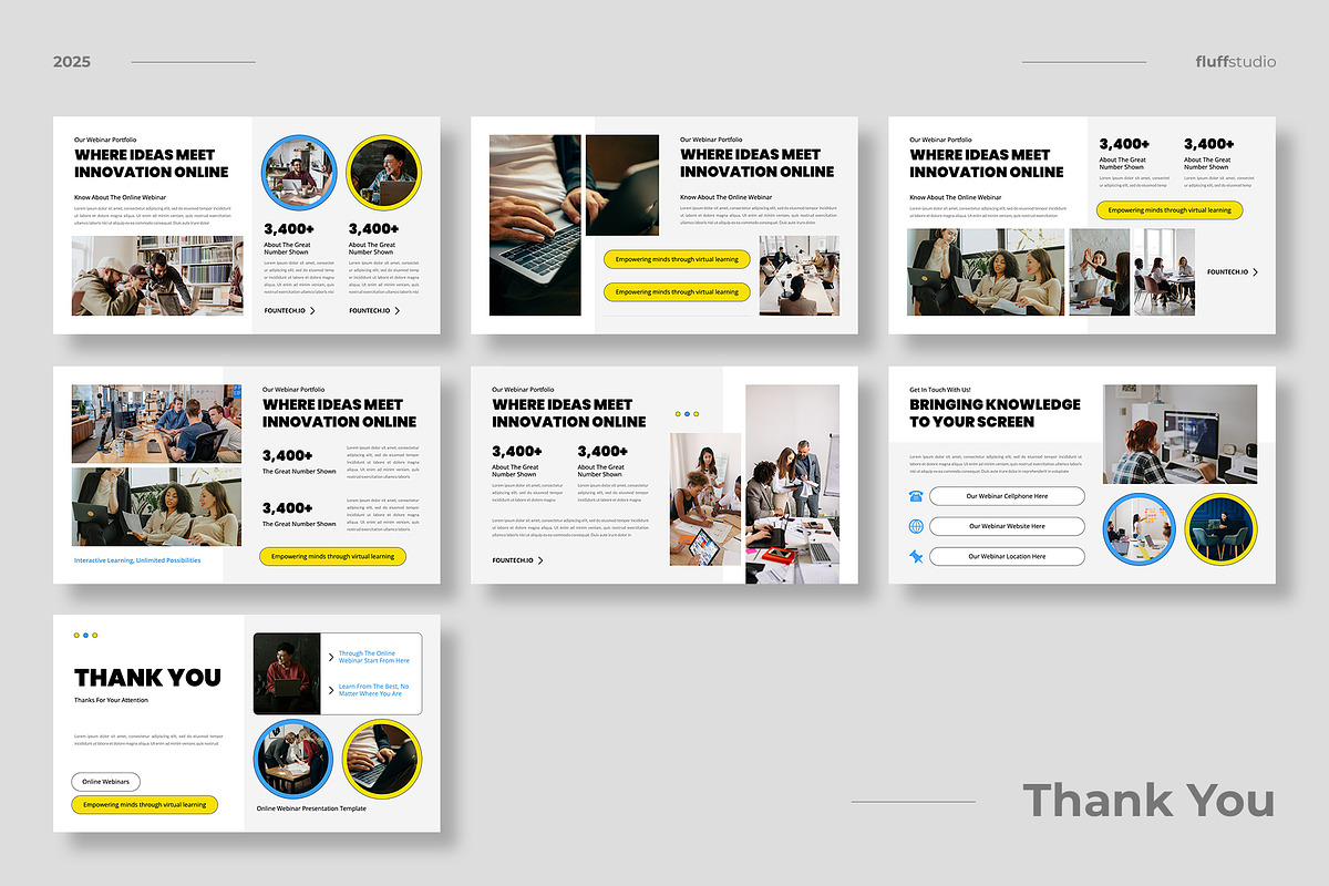 Webinar Course Powerpoint Template preview 4