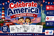 Celebrate America Coloring Book, a Seasonal Illustration by Design Station (Thumbnail 2 of 3)