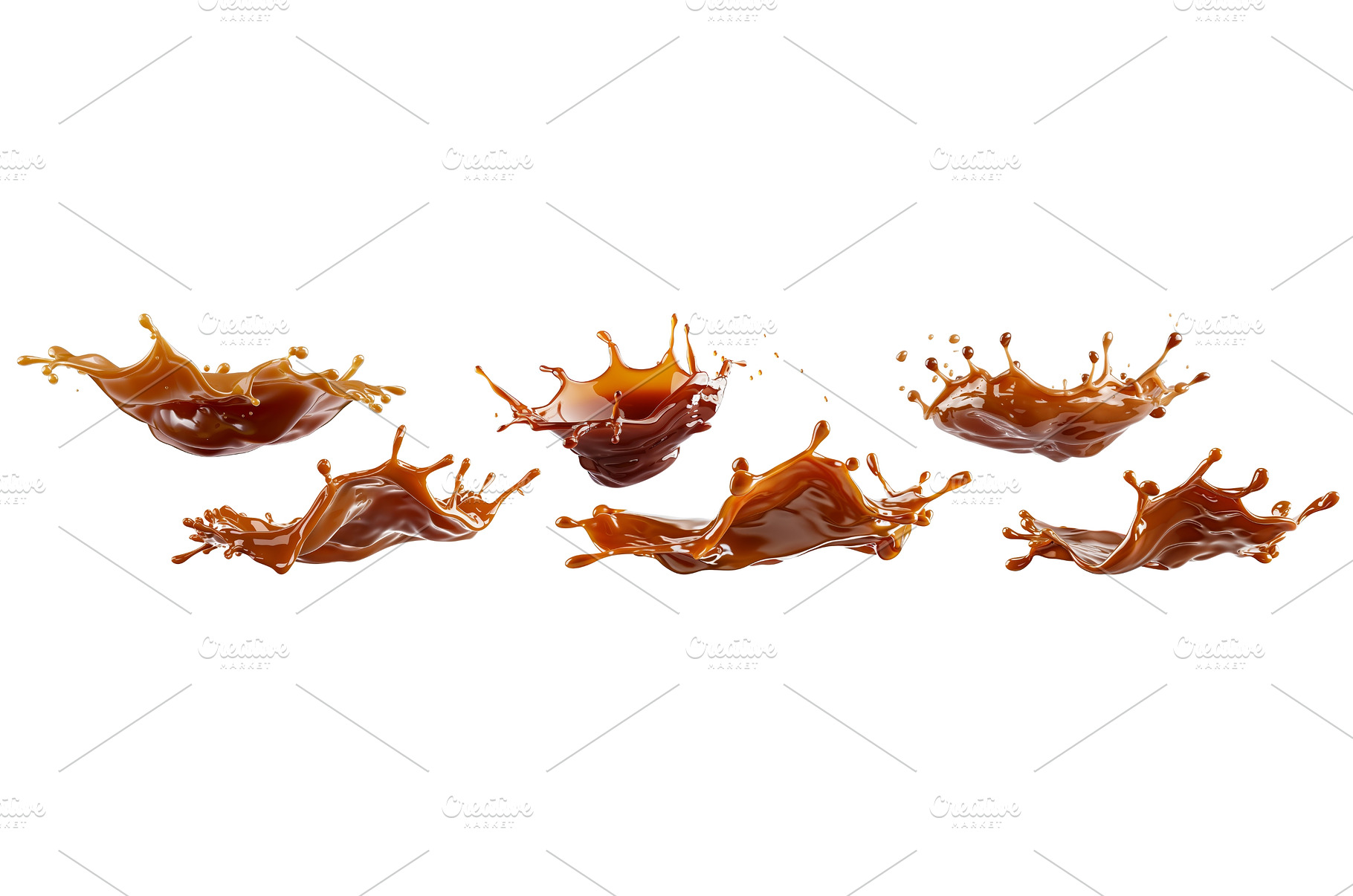 caramel or chocolate splashes, a Food & Drink Photo by piter.goskov
