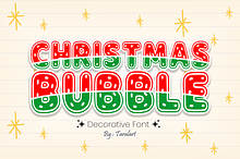 CHRISTMAS BUBBLE - Holiday Font