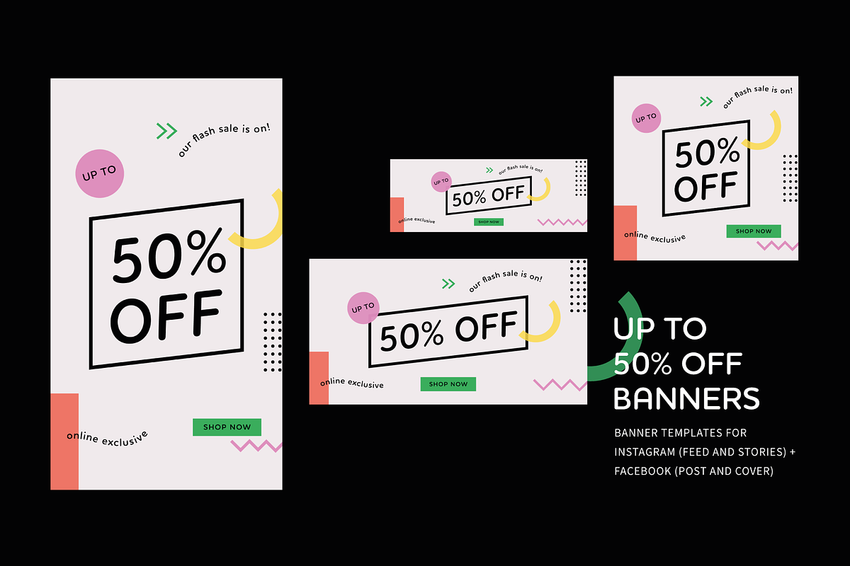 Promotional Banners Templates, a Social Media Template by designerbianca (Photo 2 of 5)